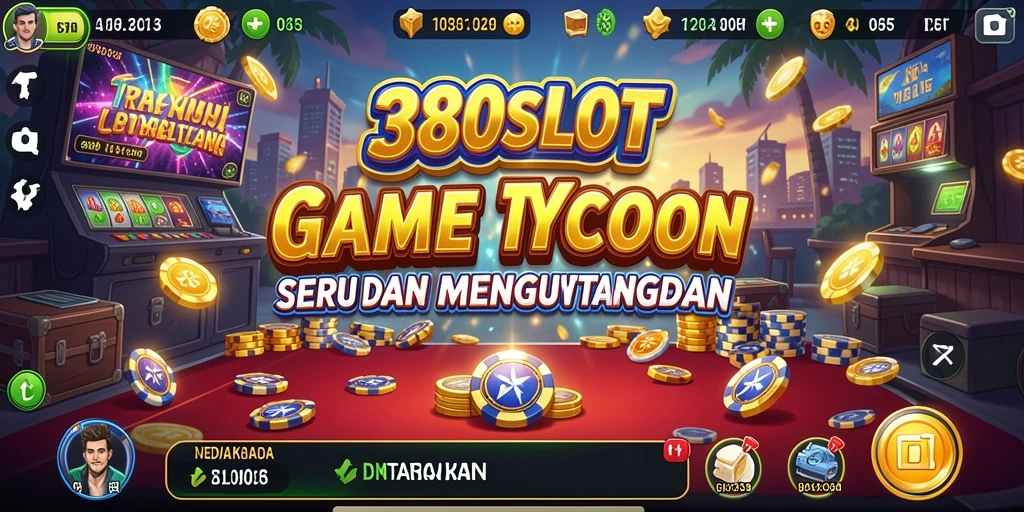Tampilan gameplay seru dalam mengelola kasino virtual.