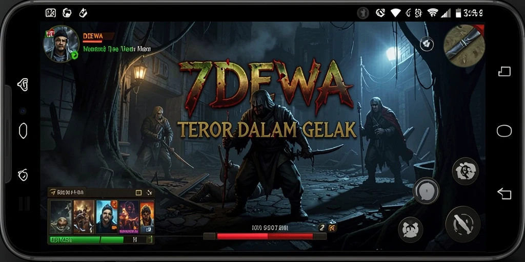 Screenshot utama dari gameplay 7DEWA yang sangat menegangkan.