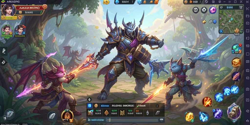 Tangkapan layar AAKASINO menampilkan aksi seru dalam petualangan MMORPG.