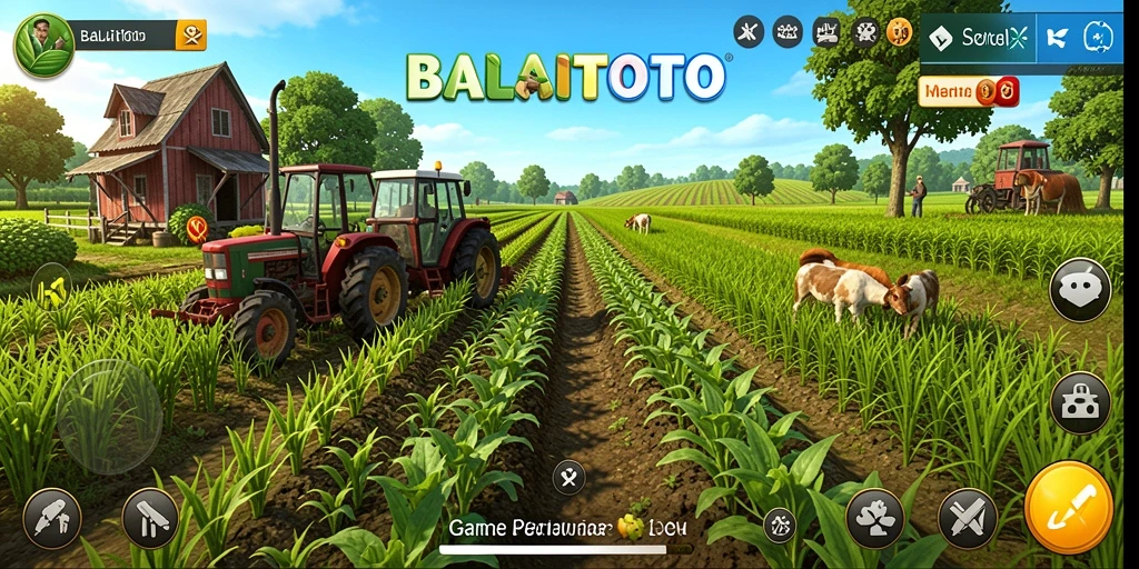 Tampilan gameplay seru di dunia pertanian BALAITOTO.
