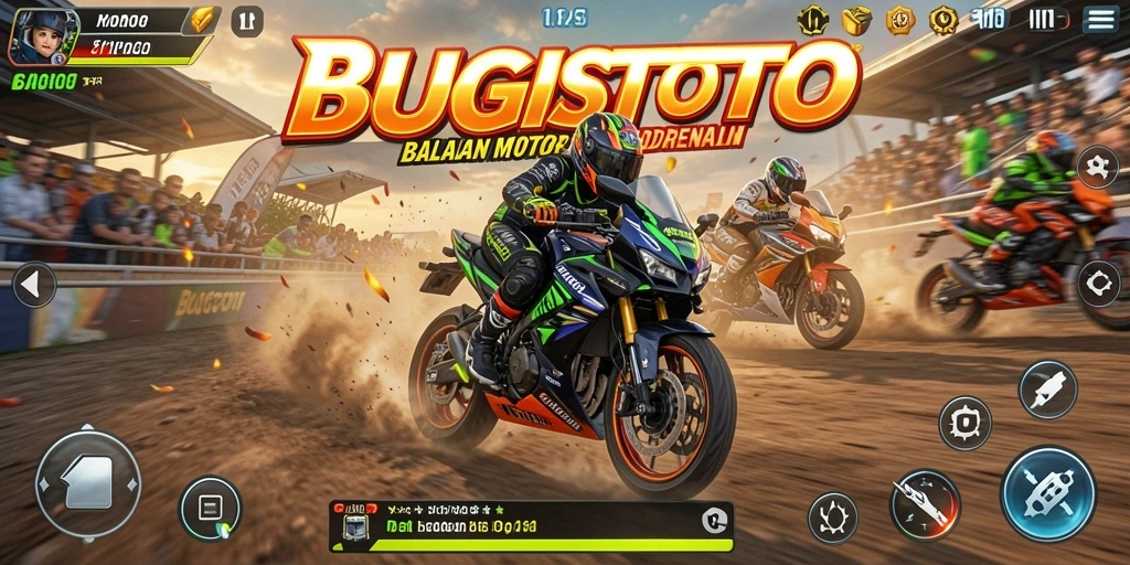 Gameplay mengesankan dari BUGISTOTO dengan adrenalin tinggi di balapan motor.