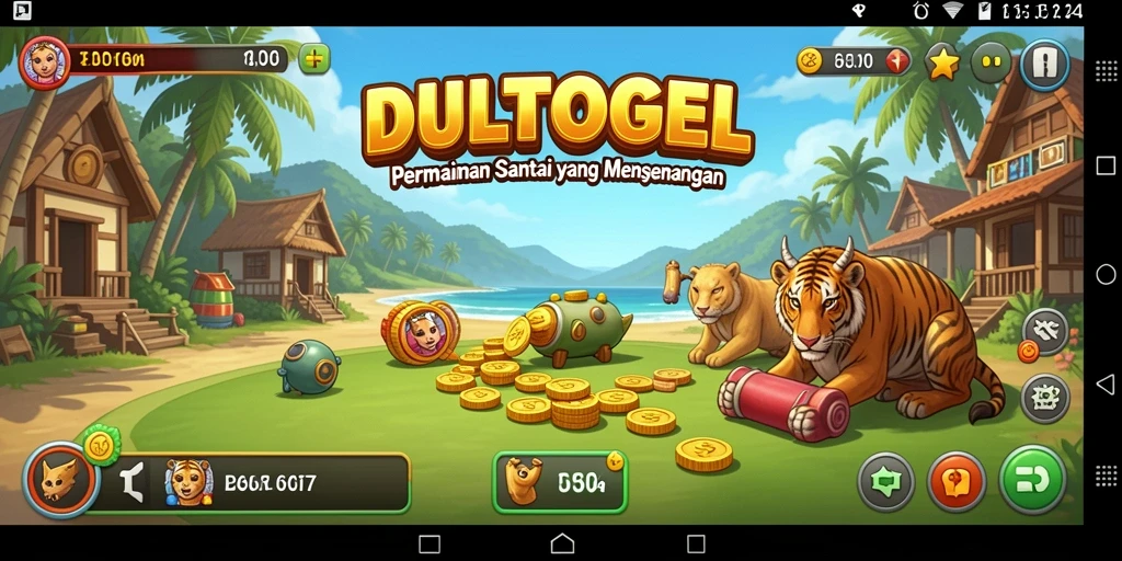 Screenshot DULTOGEL menampilkan grafik menarik dalam gameplay santai.