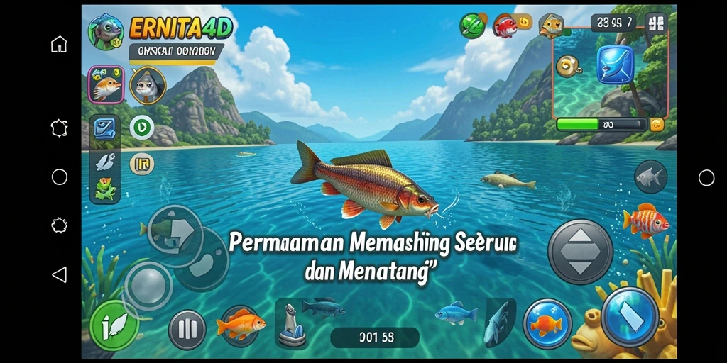 Tampilan gameplay memancing yang menarik dan menantang di ERNITA4D.