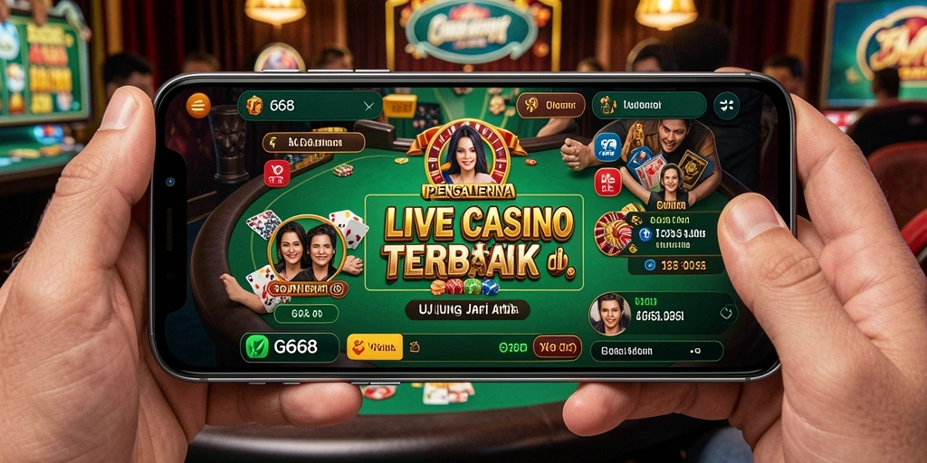 Tampilan gameplay Live Casino G668 yang mengesankan dan interaktif.