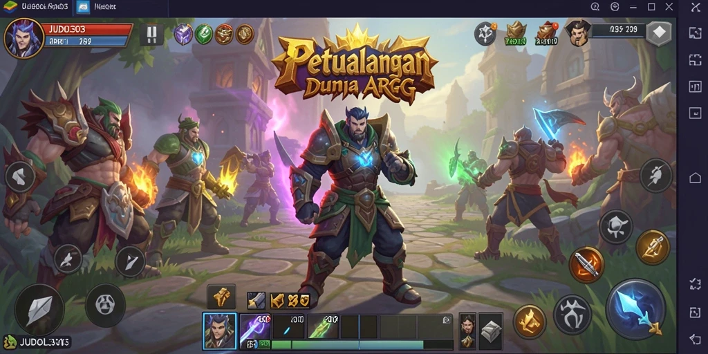 Tampilan gameplay seru dari JUDOL303 dalam dunia ARPG.