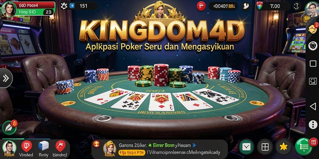 Menampilkan gameplay menarik dari KINGDOM4D Poker.