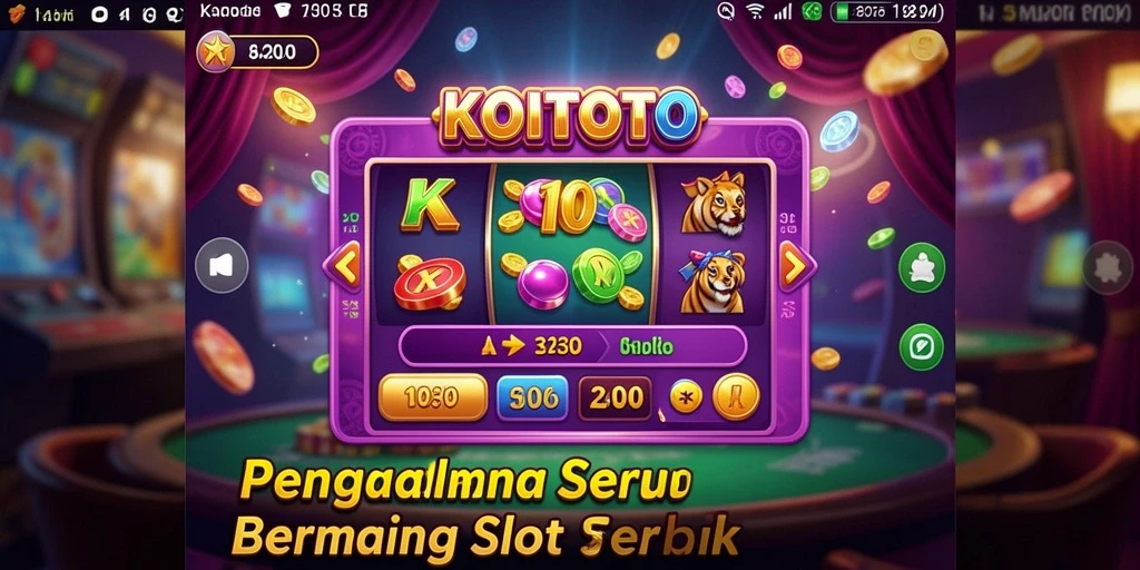 Screenshot KOITOTO menampilkan gameplay slot yang mendebarkan dan penuh warna.