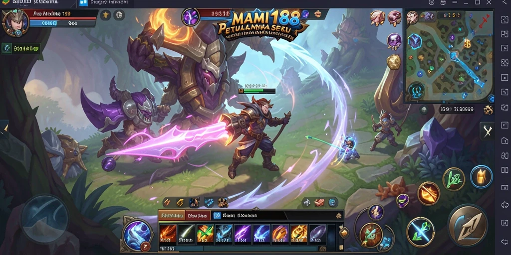 Tampilan gameplay MAMI188 yang seru dengan aksi pertarungan mendebarkan.