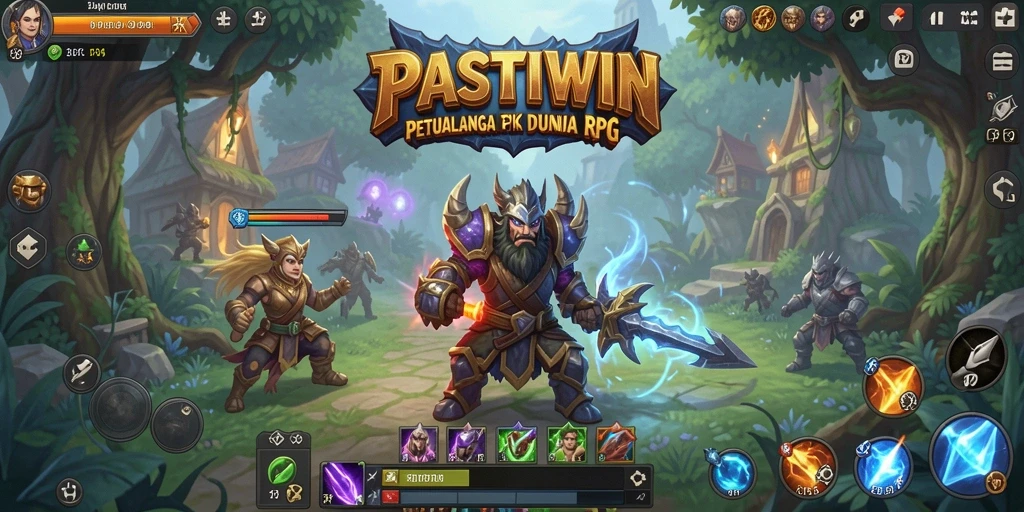 Tangkapan layar dari gameplay RPG PASTIWIN yang menarik.