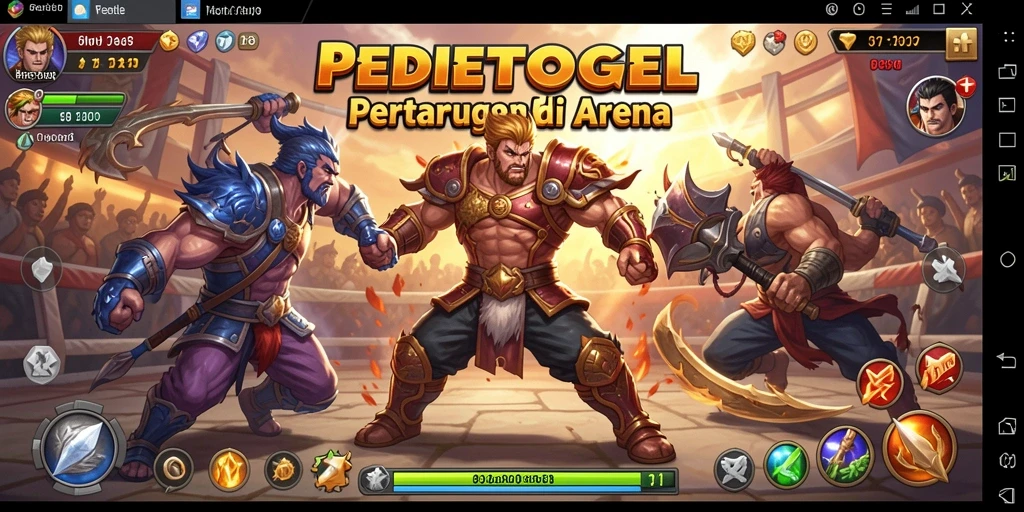 Tampilan menegangkan dalam pertempuran PEDETOGEL