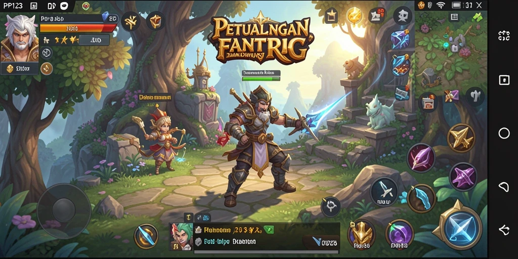 Tangkapan layar utama dari gameplay RPG yang menakjubkan.