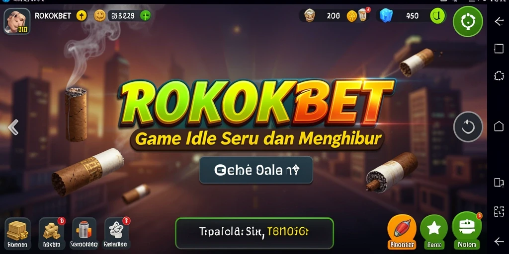 Tampilan gameplay ROKOKBET yang menenangkan dan menghibur.