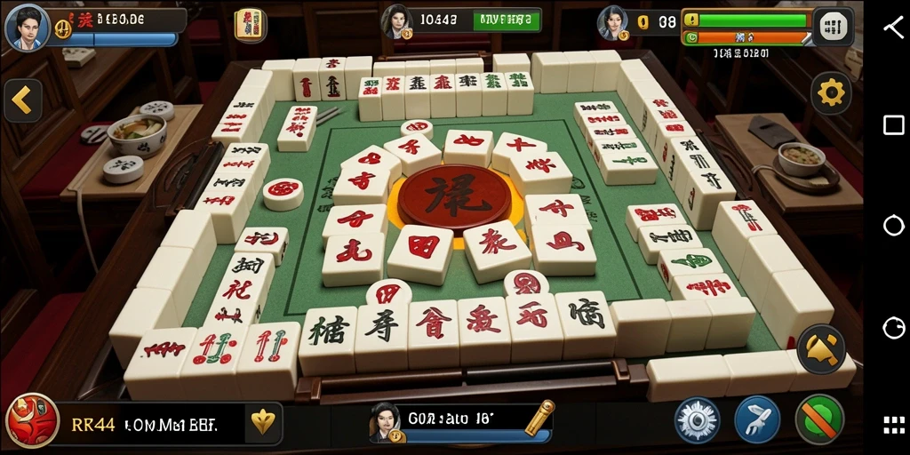 Tampilan gameplay menarik dari game Mahjong RR44.
