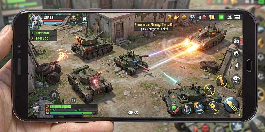Tampilan gameplay SIP33 yang penuh strategi dan taktik.