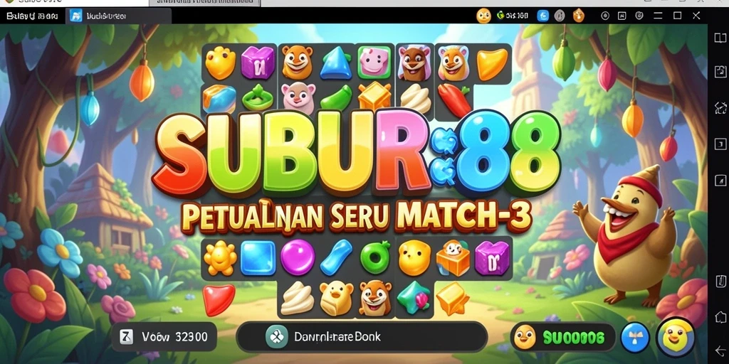 Tampilan gameplay SUBUR88 yang menarik dan penuh warna.